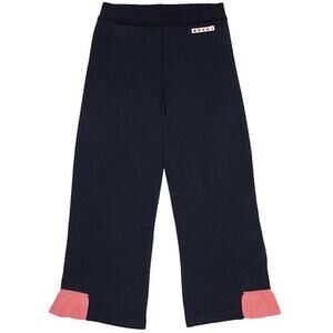 Marni Trousers Acrylic & Wool - Navy with Coral